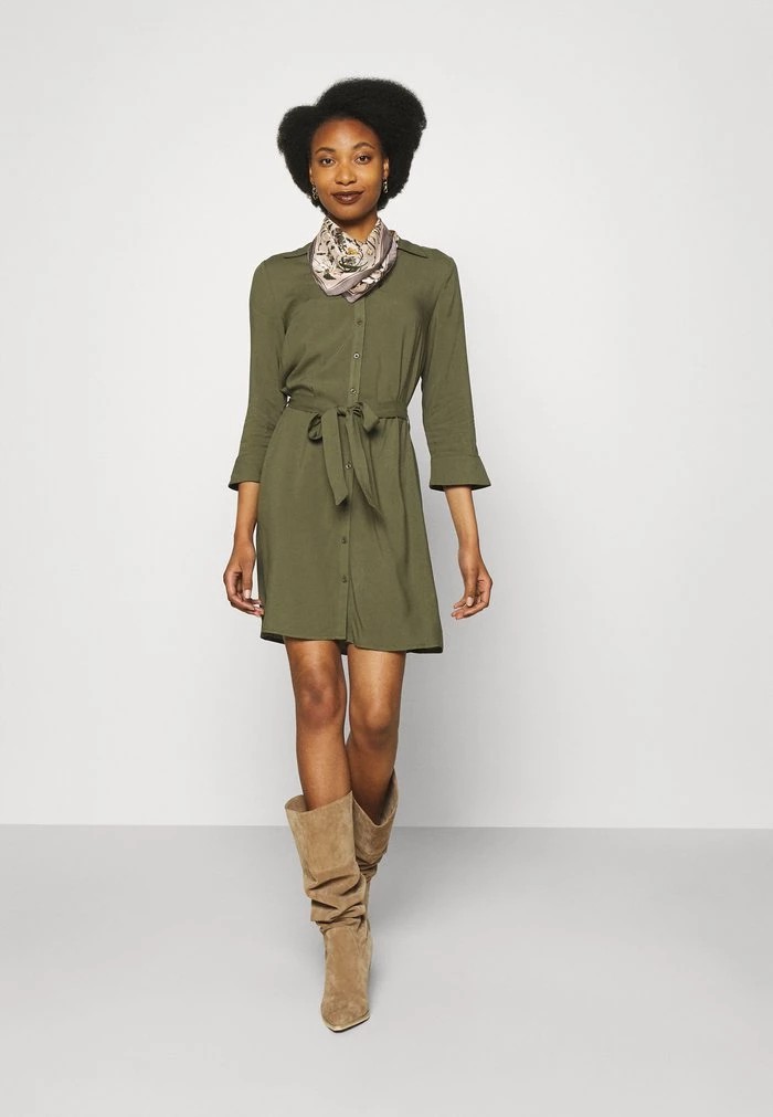 Peignoir ANNA FIELD Anna Field Shirt Dress Vert Olive Femme | WDV-3344240